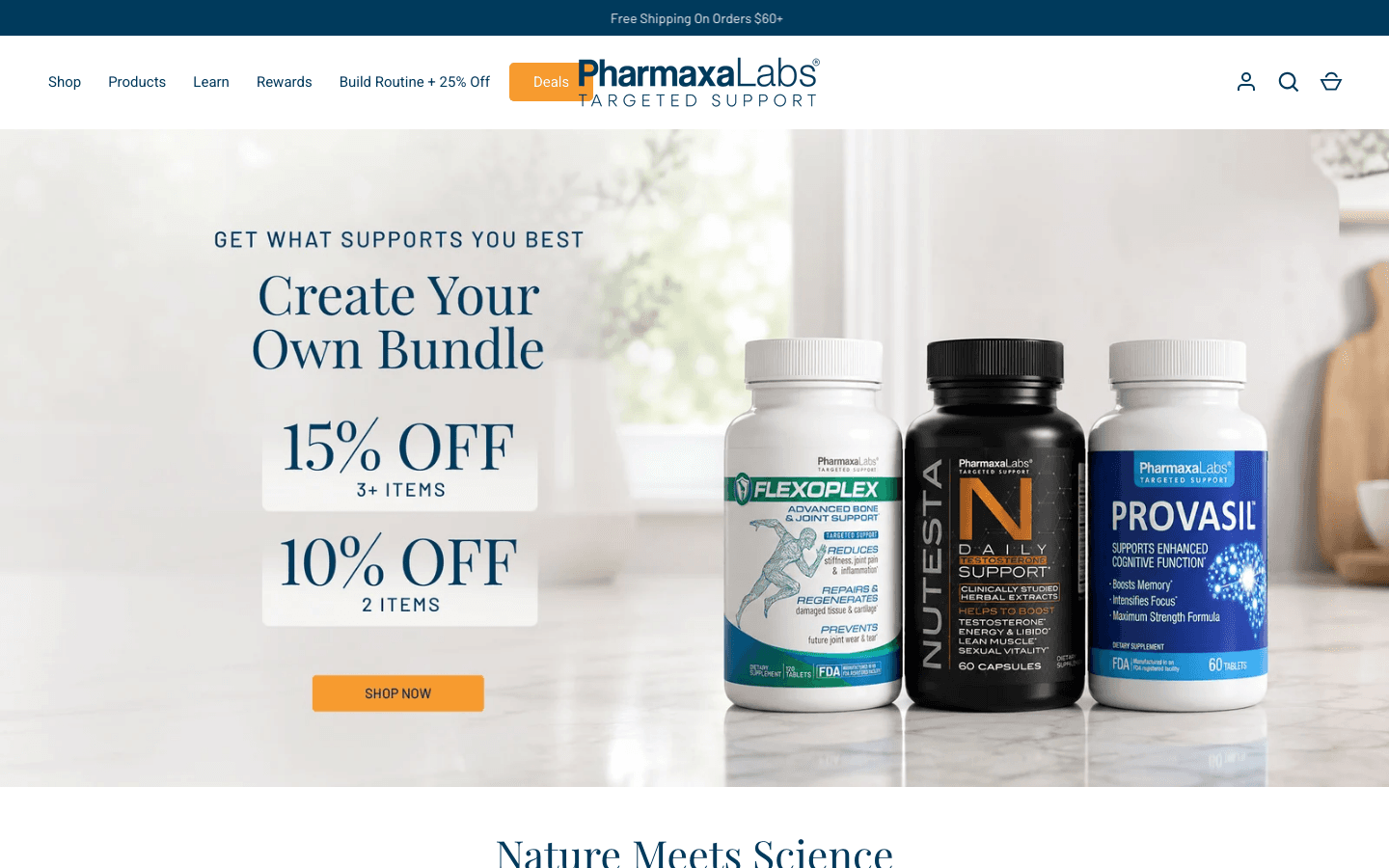 Pharmaxa Labs — live site