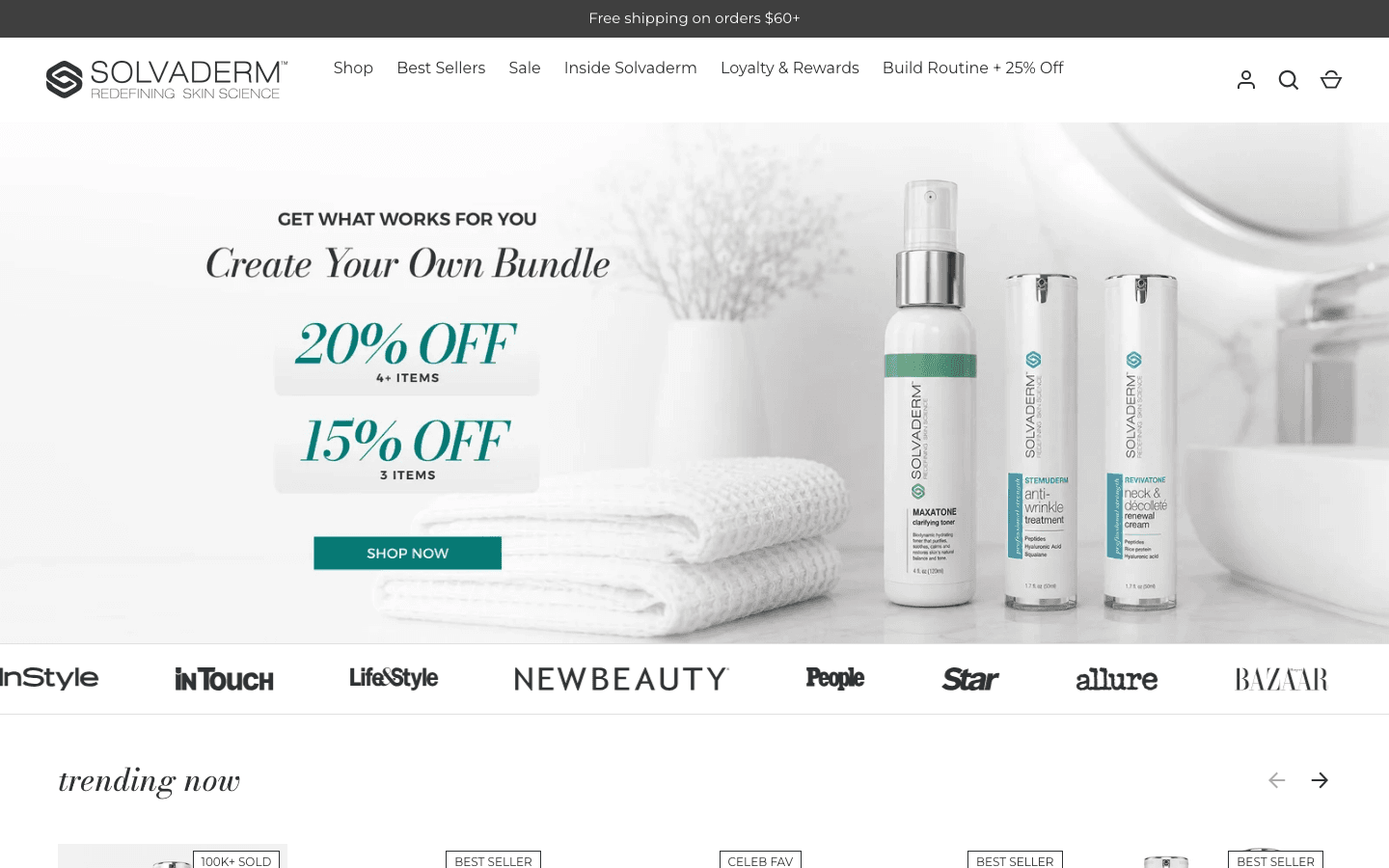 Solvaderm — live site