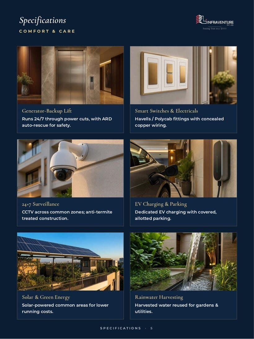 Brochure specifications spread